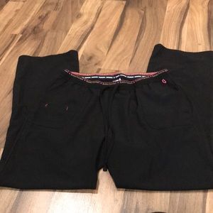 Heart soul black scrub pants